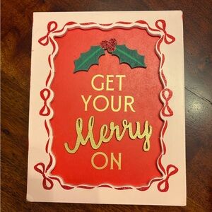 Ashland Red and Gold Holiday Decor Sign